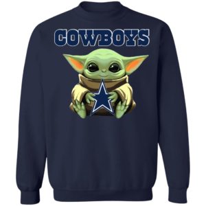 Baby Yoda Hug Dallas Cowboys Star Wars Shirt Hoodie Long Sleeve