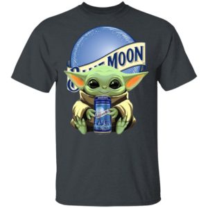 Baby Yoda Drink Blue Moon Beer Star Wars Shirt Hoodie LS
