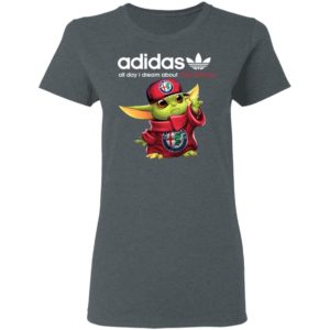 Baby Yoda All Day I Dream About Alfa Romeo Adidas Shirt Hoodie LS