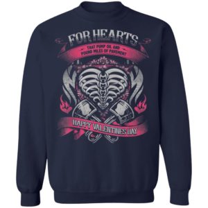 Biker Chick Lady Valentines Day Motorcycle Heart Shirt Hoodie LS