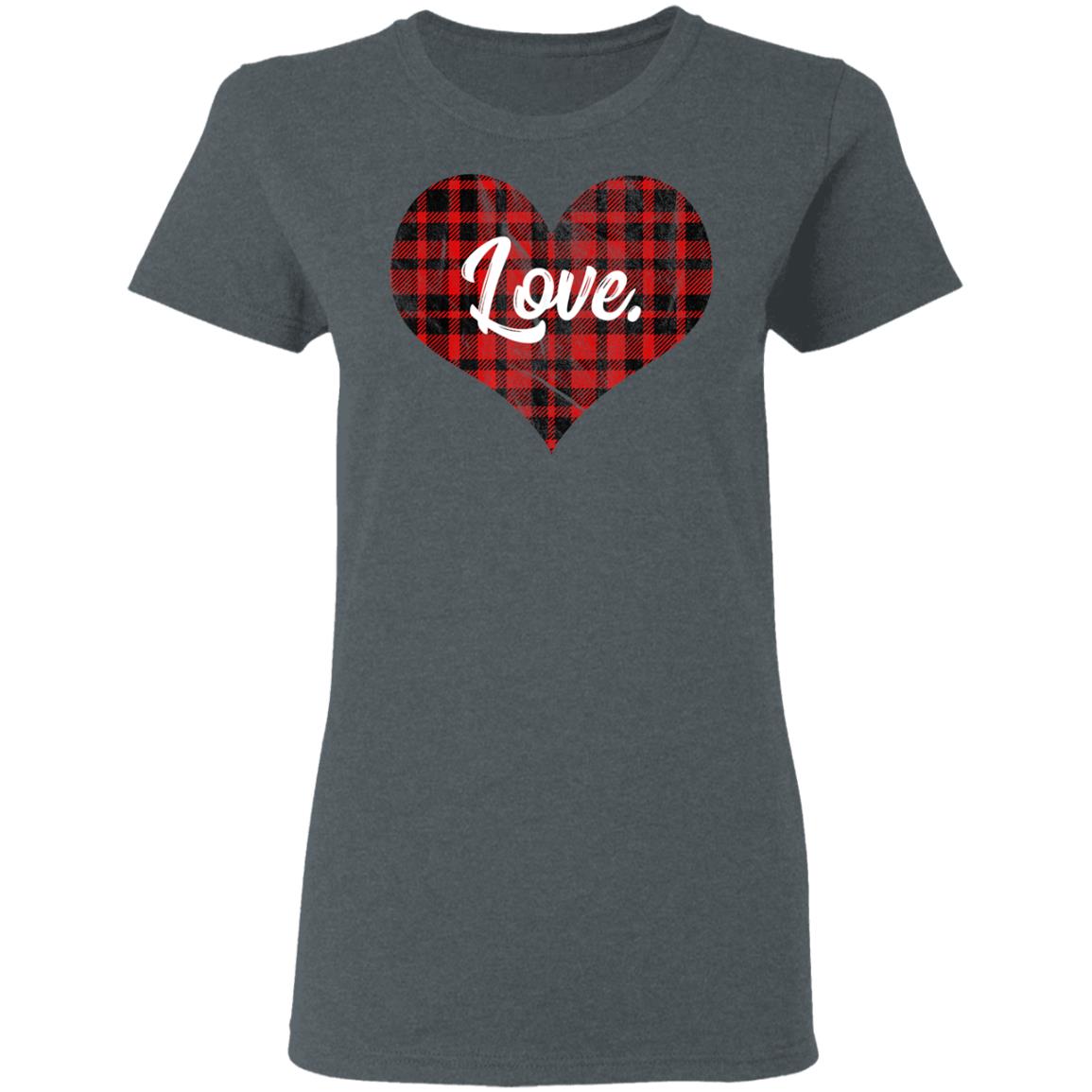 Buffalo Plaid Heart T Shirt Valentines Day Heart Shirt Long Sleeve Buffalo Plaid Heart T Shirt Valentines Day Heart Shirt Long Sleeve