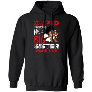 Cupid Is Promoting Me To Big Sister Valentines Announcement Valentines Day Shirt Long Sleeve