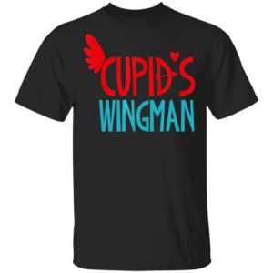 Cupids Wingman Valentines Day Shirt Heart Arrow Kids Long Sleeve