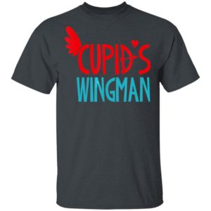 Cupids Wingman Valentines Day Shirt Heart Arrow Kids Long Sleeve