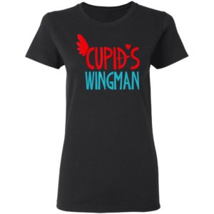 Cupids Wingman Valentines Day Shirt Heart Arrow Kids Long Sleeve