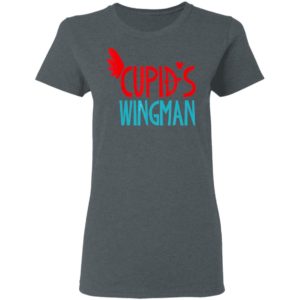 Cupids Wingman Valentines Day Shirt Heart Arrow Kids Long Sleeve