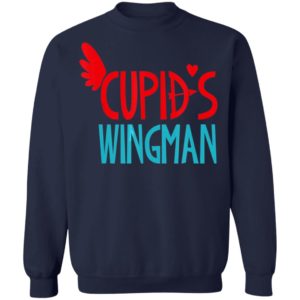Cupids Wingman Valentines Day Shirt Heart Arrow Kids Long Sleeve