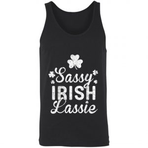 Sassy Lassie Shamrock Saint Patricks Day Shirt, Long Sleeve