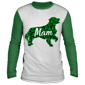 St Patrick Day Shamrock Irish Golden Retriever Dog Mam T-Shirt, Hoodie, Long Sleeve