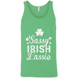 Sassy Lassie Shamrock Saint Patricks Day Shirt, Long Sleeve