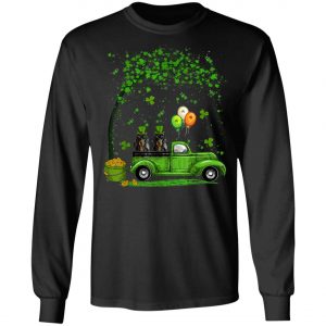 Blue Truck Pickup Dachshund St Patricks Day Dog Lovers T-Shirt, Long Sleeve, Tank Top