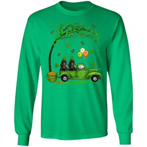 Blue Truck Pickup Dachshund St Patricks Day Dog Lovers T-Shirt, Long Sleeve, Tank Top