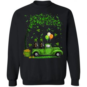 Blue Truck Pickup Dachshund St Patricks Day Dog Lovers T-Shirt, Long Sleeve, Tank Top