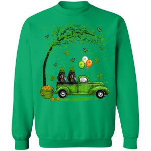 Blue Truck Pickup Dachshund St Patricks Day Dog Lovers T-Shirt, Long Sleeve, Tank Top