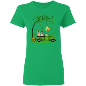 Blue Truck Pickup German Shepherd St Patricks Day Dog Lovers T-Shirt, Long Sleeve, Tank Top