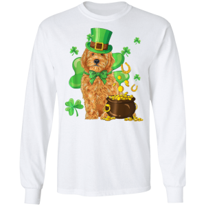 Goldendoodle St Patricks Day Irish Dog T-Shirt, Long Sleeve, Hoodie