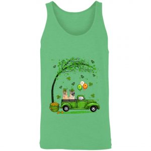 Blue Truck Pickup German Shepherd St Patricks Day Dog Lovers T-Shirt, Long Sleeve, Tank Top
