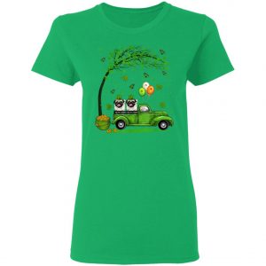 Blue Truck Pickup Pug St Patricks Day Irish T-Shirt, Long Sleeve, Tank Top