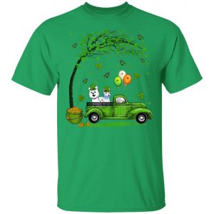 Blue Truck Pickup Westie St Patricks Day Dog Lovers T-Shirt, Long Sleeve, Tank Top