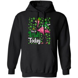 A Wee Bit Irish Today Flamingo St. Patricks Day Shirt, Long Sleeve