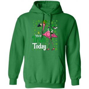 A Wee Bit Irish Today Flamingo St. Patricks Day Shirt, Long Sleeve