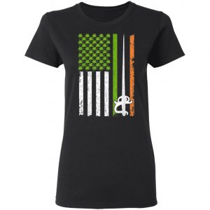 Irish Fencing American Flag Saint Patricks Day Shirt, Long Sleeve
