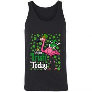 A Wee Bit Irish Today Flamingo St. Patricks Day Shirt, Long Sleeve