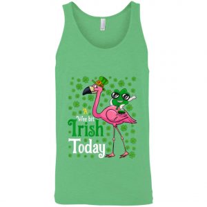 A Wee Bit Irish Today Flamingo St. Patricks Day Shirt, Long Sleeve