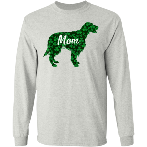 St Patrick Day Shamrock Irish Red Setter Dog Mom T-Shirt, Hoodie, Long Sleeve