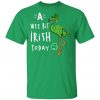 A Wee Bit Irish Today Dinosaur T-Rex St. Patricks Day Shirt, Long Sleeve