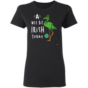 A Wee Bit Irish Today Flamingo Leprechaun St Patricks Day Shirt, Tank Top