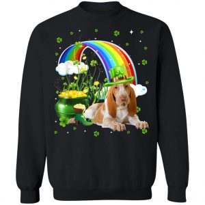 Bracco Italiano St Patricks Day Irish Shamrock Dog T-Shirt, Long Sleeve, Tank Top
