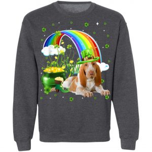 Bracco Italiano St Patricks Day Irish Shamrock Dog T-Shirt, Long Sleeve, Tank Top