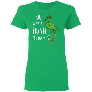 A Wee Bit Irish Today Flamingo Leprechaun St Patricks Day Shirt, Tank Top