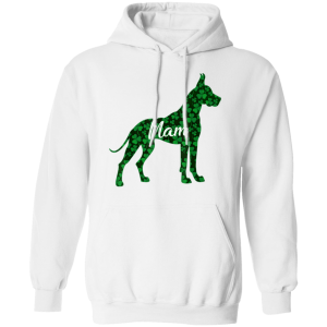St Patrick Day Shamrock Irish Women Great Dane Dog Mam T-Shirt, Hoodie, Long Sleeve
