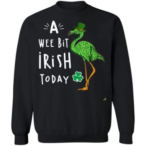 A Wee Bit Irish Today Flamingo Leprechaun St Patricks Day Shirt, Tank Top