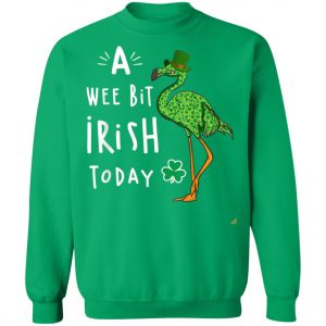 A Wee Bit Irish Today Flamingo Leprechaun St Patricks Day Shirt, Tank Top