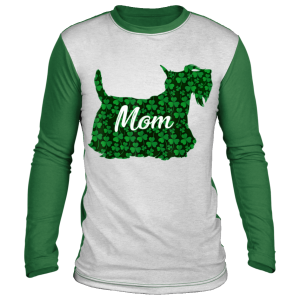 St Patrick Day Shamrock Scottish Dog Mom Outfit Irish T-Shirt, Hoodie, Long Sleeve