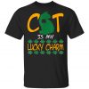 Cat Irish T-shirt Happy St Patricks Day Shamrock Buffalo T-Shirt, Long Sleeve, Tank Top