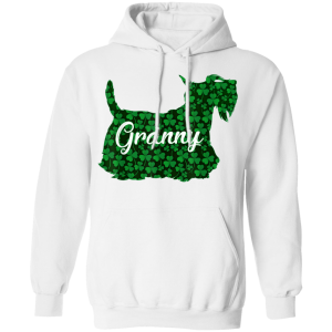 St Patrick Day Shamrock Scottish Dog Mom Outfit Irish Granny T-Shirt, Hoodie, Long Sleeve