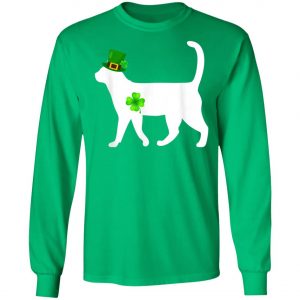Cat Lucky Patricks Day T-Shirt, Long Sleeve, Tank Top