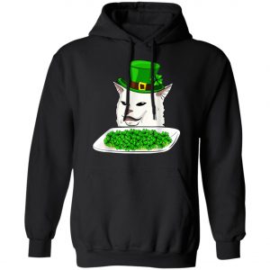 Cat Meme Yelling St Patricks Day Irish Women Cat lovers T-Shirt, Long Sleeve, Tank Top