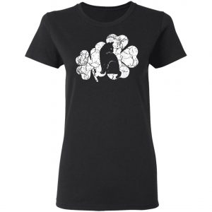 Cat St Patricks Day Irish American Flag Cat T-Shirt, Long Sleeve, Tank Top
