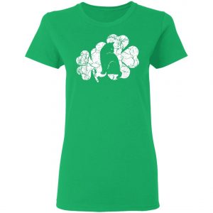 Cat St Patricks Day Irish American Flag Cat T-Shirt, Long Sleeve, Tank Top