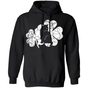 Cat St Patricks Day Irish American Flag Cat T-Shirt, Long Sleeve, Tank Top