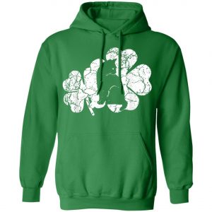 Cat St Patricks Day Irish American Flag Cat T-Shirt, Long Sleeve, Tank Top