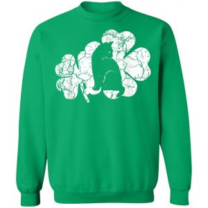 Cat St Patricks Day Irish American Flag Cat T-Shirt, Long Sleeve, Tank Top