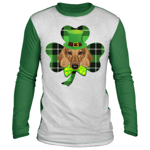 Shamrock Leprechaun Dachshund St Patricks Day T-Shirt, Hoodie, Long Sleeve