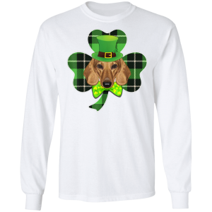 Shamrock Leprechaun Dachshund St Patricks Day T-Shirt, Hoodie, Long Sleeve