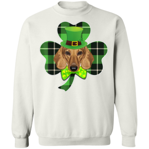 Shamrock Leprechaun Dachshund St Patricks Day T-Shirt, Hoodie, Long Sleeve